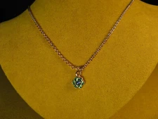 MARIANA NECKLACE SWAROVSKI CRYSTALS FLOWER PENDANT GP MOSAIC Multi Green Blue