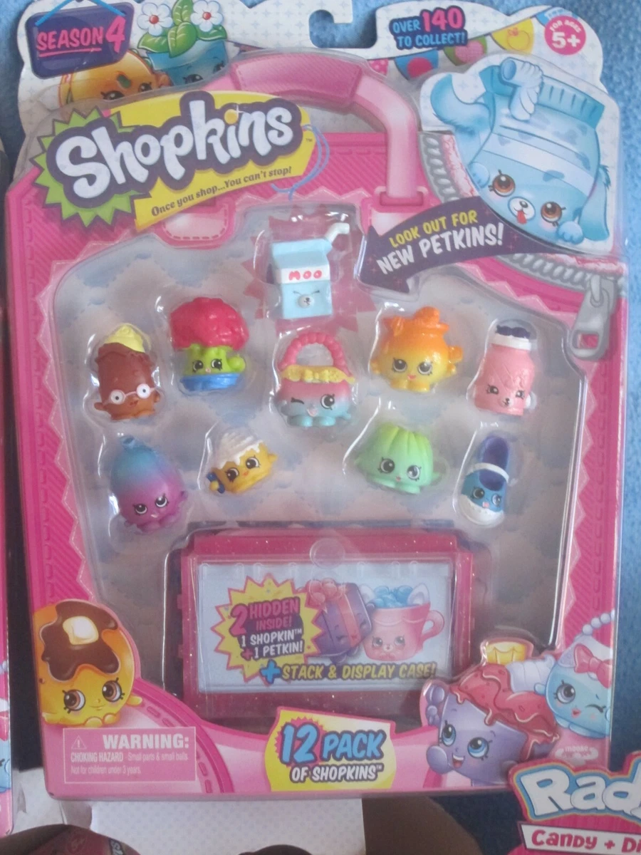 SHOPKINS HUGE LOT Season 4 5 Two 12 Packs Crates Backpacks