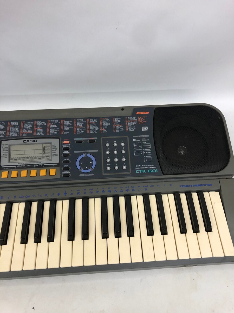 CASIO CTK-601 電子キーボード 61鍵 タッチレスポンス付き Casio CTK-601 61-Key Keyboard For Parts Or Repair | eBay