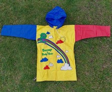 Vintage 1993 Barney Baby Bop Kids Rain Coat