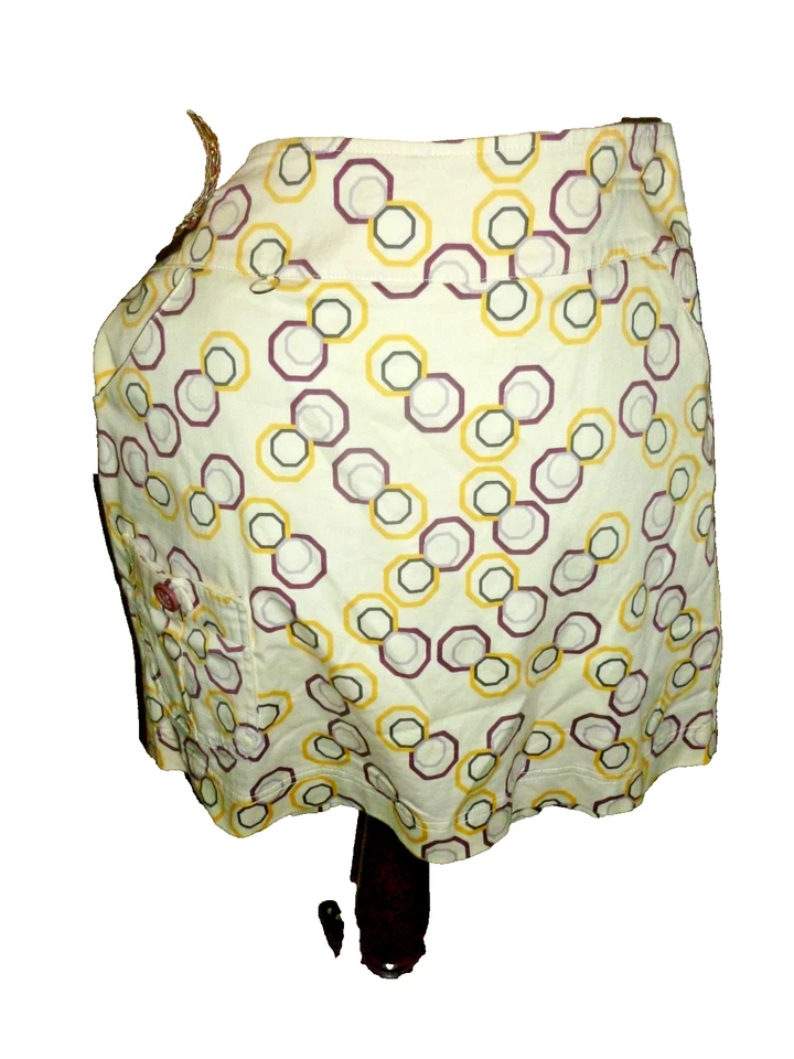 Skort de tênis de golfe feminino LIJA com bolsos de algodão branco sob shorts Canadá tamanho 8 - Imagem 2 de 4