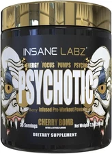 Psychotic Pre Workout Cherry Bomb 35 Servings Extreme Energy