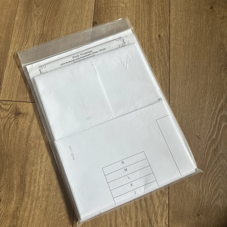 Sewing Pattern for Truly Victorian 1879 petticoat with detachable train TV125 - Image 2 of 2