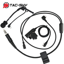 Y-line kit for COMTA III XPI IPSC tactical headsets for U94 PTT & Headset mic