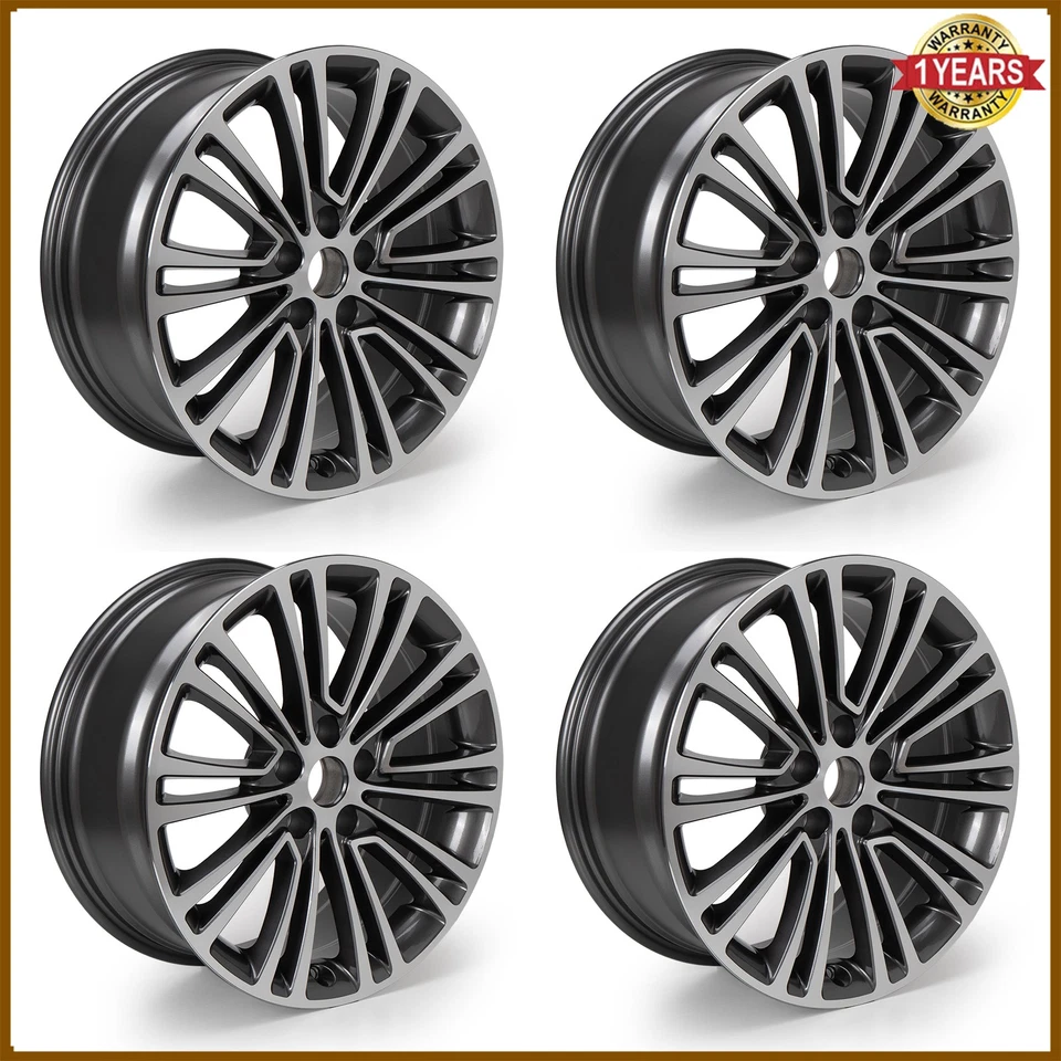 4x全新18英寸x8英寸合金替换轮圈2017-2024适用于宝马530i 540i 530e 540D — 第 3/4 张图片