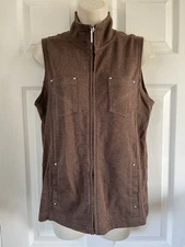 Dash light brown zip up waistcoat, size 10, BNWT