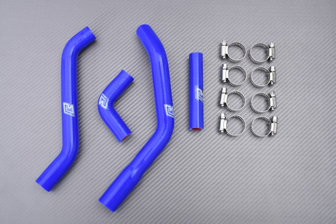 Durites silicone bleu radiateur eau pour moto YAMAHA YZ 450F de 2018 à 2022
