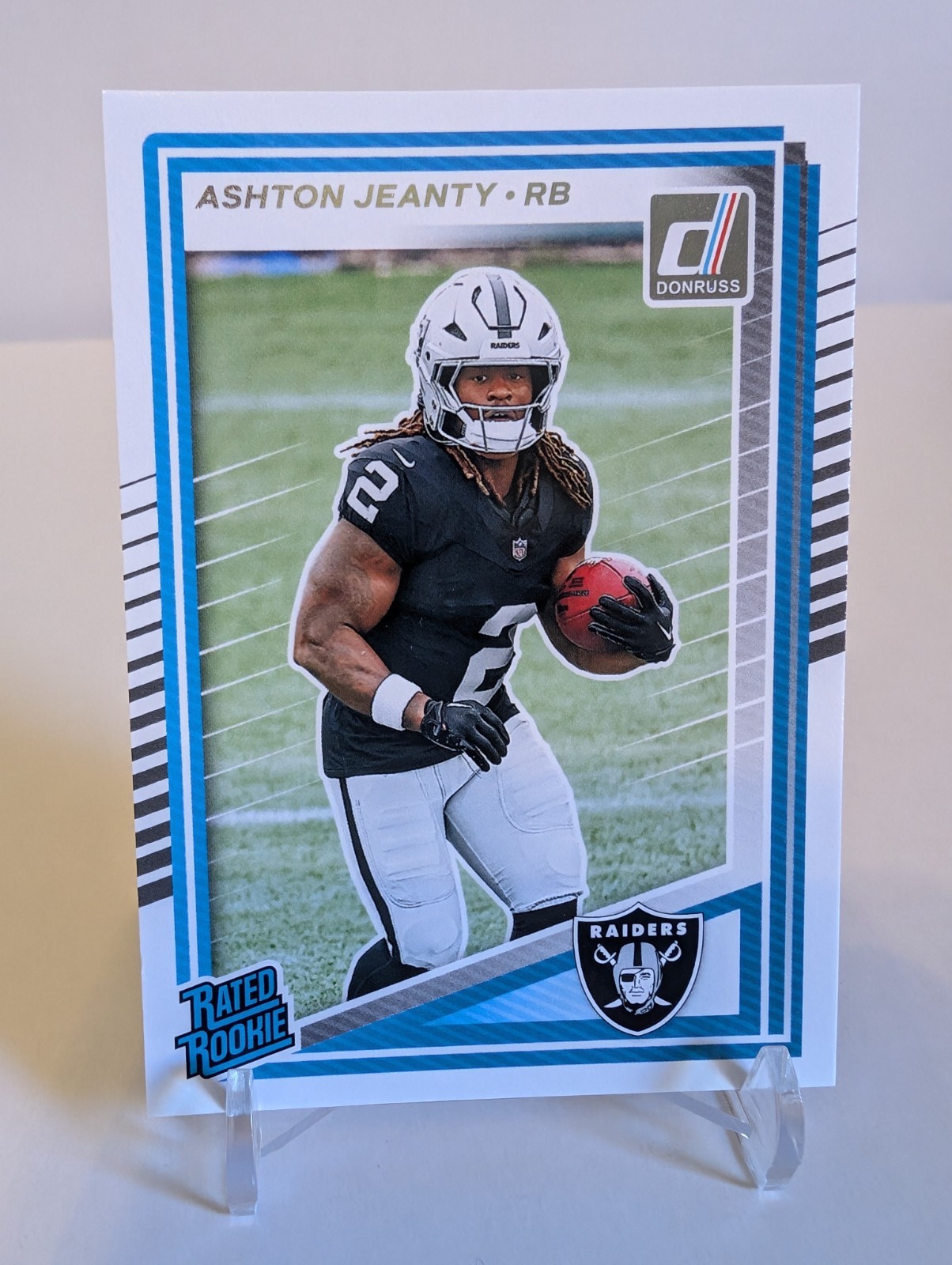 2025 Panini Donruss Ashton Jeanty Rated Rookie Base #305 Raiders