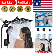 Adjustable 8-Inch Rain Shower Head with Handheld Spray - Modern Shower System
