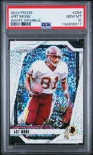 Art Monk PSA 10 2024 Prizm White Sparkle Redskins Case Hit SSP Gem Mint Pop 1