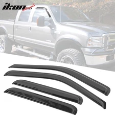 Fits 99-16 F250 F350 F450 F550 Super Duty Crew Cab Window Visors Vent Rain Guard