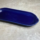 Fiestaware Cobalt Blue Relish Tray Fiesta Serving Platter -10”