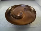 Vintage Frankoma #30 Chocolate Brown Retro Mid-century 10" Ashtray MINT