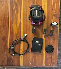 Nikon Red Digital SLR Camera with Tamron Lens, Batteries, Charger, USB Cable