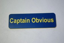 Captain Obvious