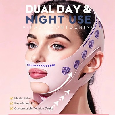 Gesichtsstraffungsmaske Doppelschicht V-Face Lifting Gürtel