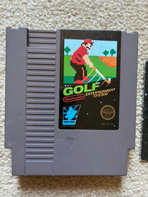 Golf (Nintendo, 1985) NES cartridge with instructions