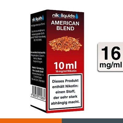 Nikoliquids American Blend 16 mg/ml Flasche 10 ml E-Liquid