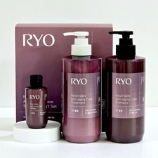 RYO Root:Gen Anti Aging Care Shampoo Treatment Set Hair Lose 3D Volume K-Beauty