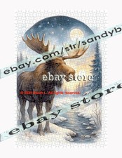1000 piece jigsaw puzzle Majestic Elk Nature forest wildlife