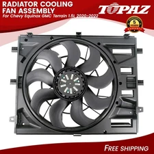 Radiator Cooling Fan Assembly Fits Chevy Equinox GMC Terrain 1.5L 2.0L 2020-2024