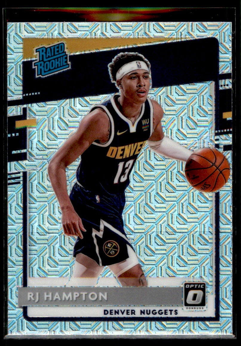 RJ Hampton 2020-21 Donruss Optic Choice Mojo Prizm RC #174 Denver Nuggets