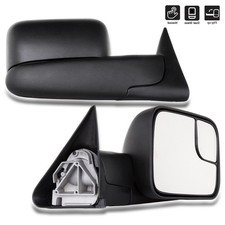 Lh Rh Pair Manual Flip Up Tow Mirrors For 94-01 Dodge Ram 1500 94-02 2500 3500