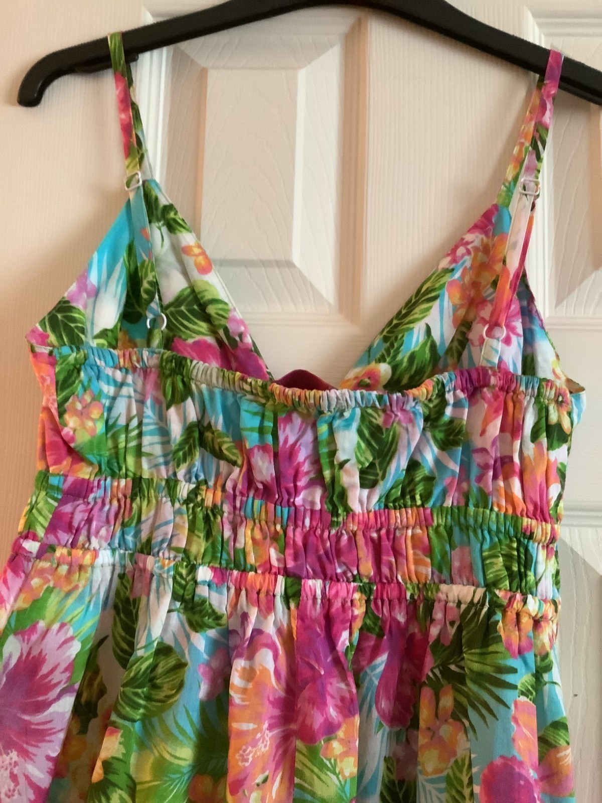 Lovely Ladies Per Una Fine Cotton Floaty Floral Sun Dress size 10 image 4