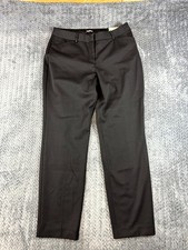 Express Publicist Ankle Pants Womens 12 Long Black Stretch Mid Rise Flat...