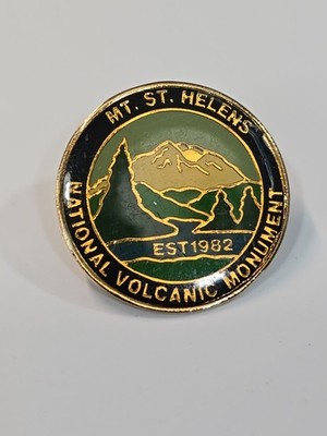 Mt St Helens National Volcanic Monument Souvenir Lapel Pin