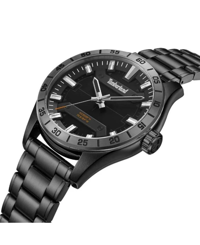 TIMBERLAND Hombres Analógico Cuarzo Informal Reloj Clásico Vestido Negro Esfera Impermeable Ro Foto 4 de 4