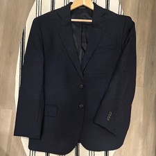 Awearness Kenneth Cole Men  s Slim Fit 44 Short Suit Jacket Navy Blue Blazer