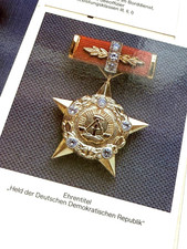 Titolo onorifico lavagna addestramento: ordine eroe della RDT paracadutisti Luftwaffe marina