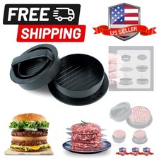 Burger Maker, Slider Burger Press 3-in-1 Non-Stick Stuffed Hamburger Patty Ma...