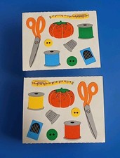Vintage 1994 Mrs. Grossman's Stickers 2 Mods Sewing Items New