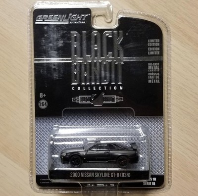 NIP 2017 Greenlight: Black Bandit - 2000 Nissan Skyline GT-R R34 Limited 