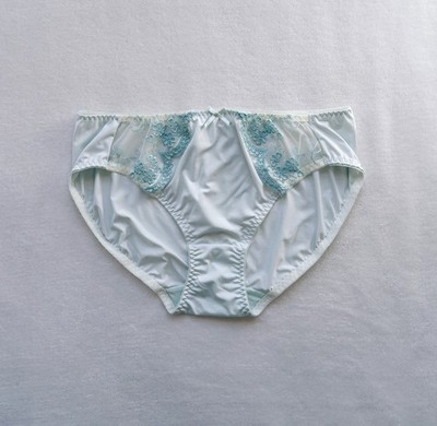 US-L/JP-3L  Japanese Brand Elegant Floral Embroidery Smooth Nylon Panty
