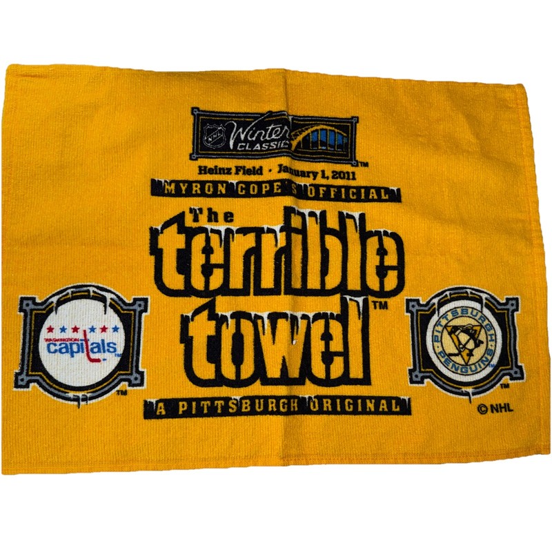2011 Pittsburgh Penguins Washington Capitals Winter Classic Terrible Towel