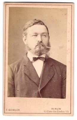 Photograph F. Geibler, Berlin, Unter den Linden 45, commoner with full b 