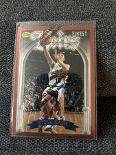 1996-97 Topps Finest Steve Nash #217 (RC) w/Coating Rookie Card. rookie card picture