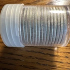 1964 - P/D Kennedy Half Dollars 20, 90% Silver. Coin Roll BU.