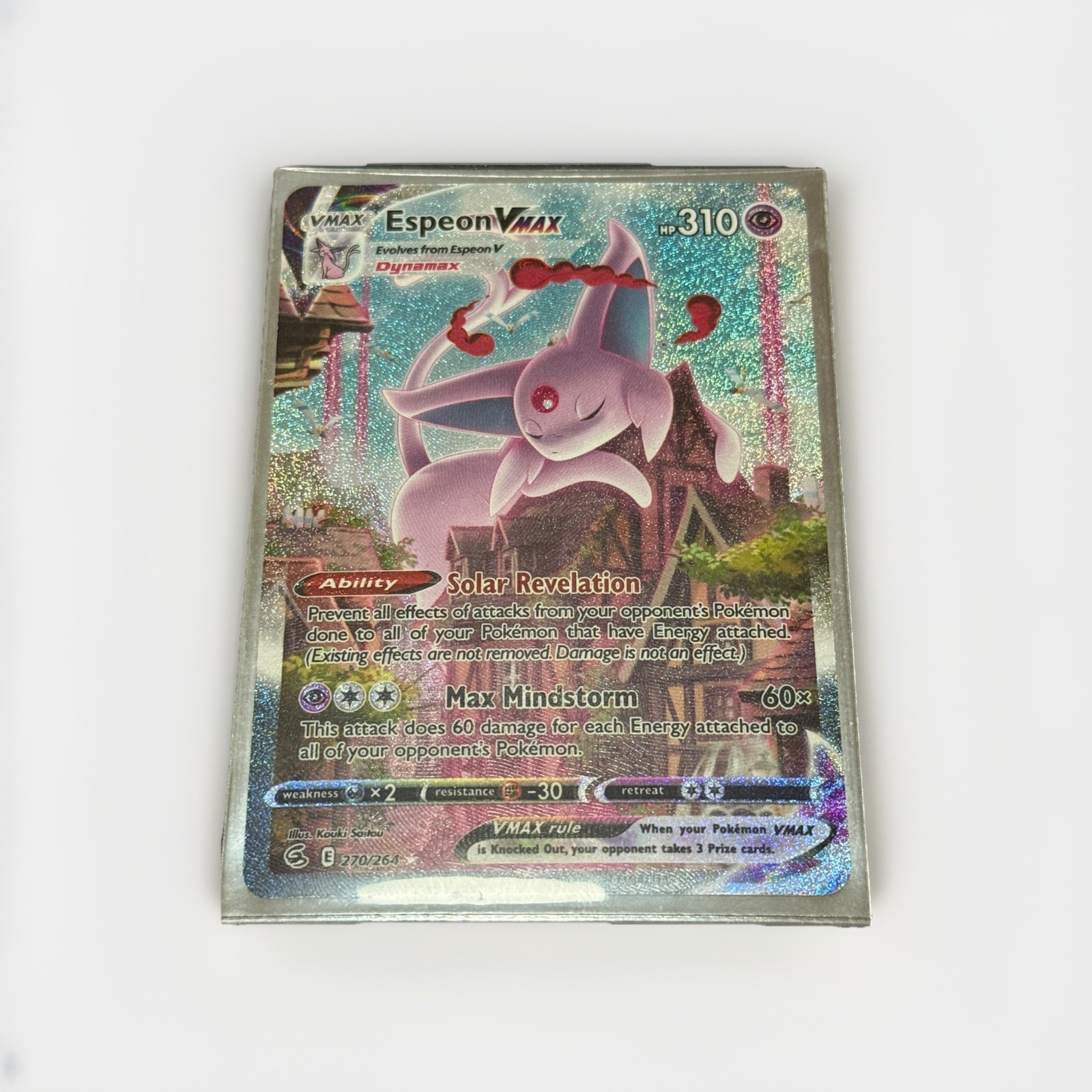 Pokemon TCG Fusion Strike Espeon VMAX 270/263 Alt Art Secret Rare Holo NM