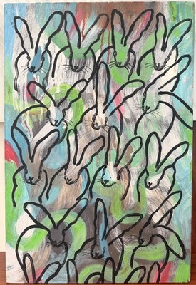 H Slonem Painting on Canvas (Handmade) signed and stamped artwork