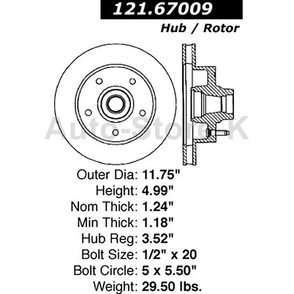 Juego de rotores de freno delanteros + pastillas de freno para Dodge B150 1985 - 1991 1992 1993 1994 Foto 4 de 4