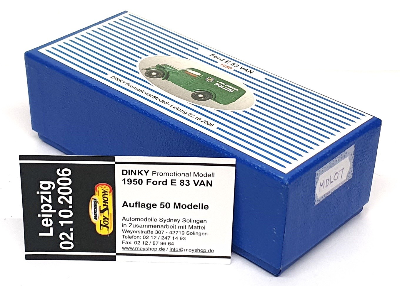 Matchbox Dinky 1/43 Scale MDL07 - 1950 Ford E 83 Van Polizei Leipzig 2/10/06 thumbnail 5