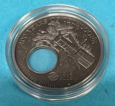 Palau $5 2008 Hubble Telescope, 25g Ag 925 Silver, Ø 38.61mm (M241