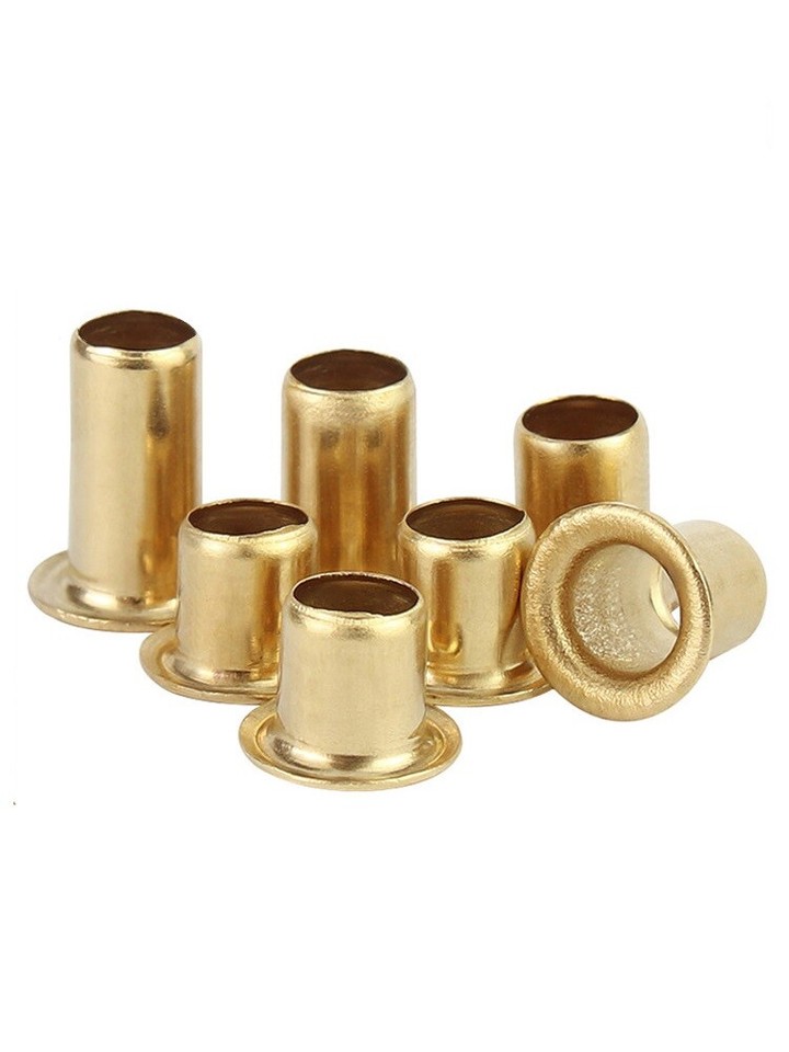 100 PZ/Lotto M0.9 M1.3 M1.5 M1.7 Rivetti Tubolari Double-Sided Circuito PCB Chiodi In Ottone Rivetti Cavi (Size : M1.5x3 - Foto 5