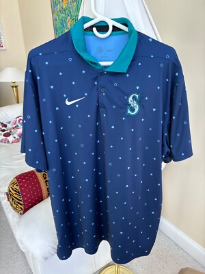   Beautiful Expensive Nike XL Pre-Owned Seattle Mariners Dri-Fit Shirt!  