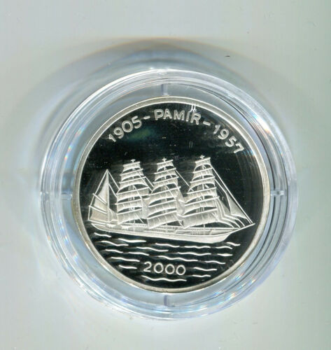 Togo 1000 Francs 2000 Pamir Segelschiff Silber PP (M8968) - Bild 1 von 2