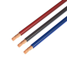 8 Gauge Battery Cable Inverter Car Wire Black Blue Red 25Ft Power Ground 8AWG